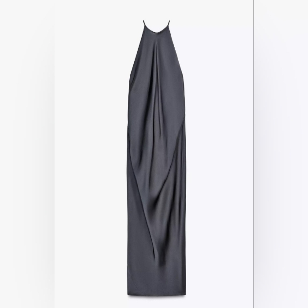 Zara Satin Effect ZW Collection Dress - Picture 9 of 11
